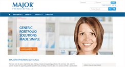 Desktop Screenshot of majorpharmaceuticals.com